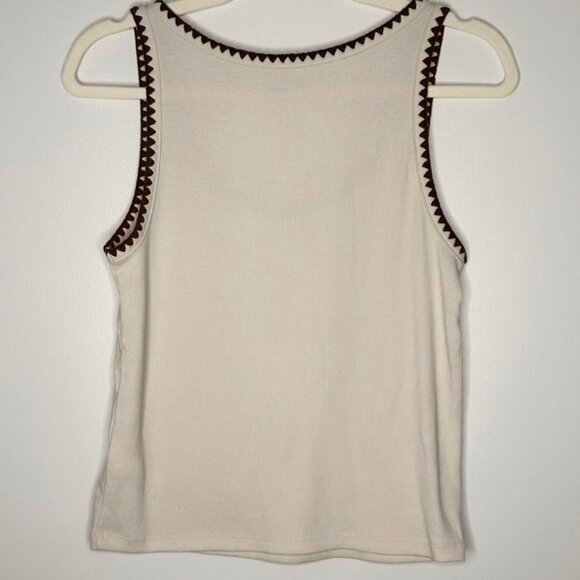 NEW lot of 2 Old Navy Womens Ribbed Tank Tops L Black Beige Boho Basic - Picture 10 of 12